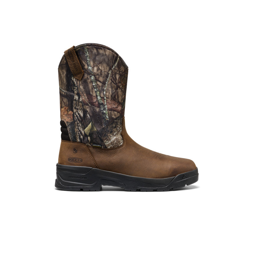Men's Flatland Pull-On Waterproof Work Boot (Soft Toe)  |  Camo/Black