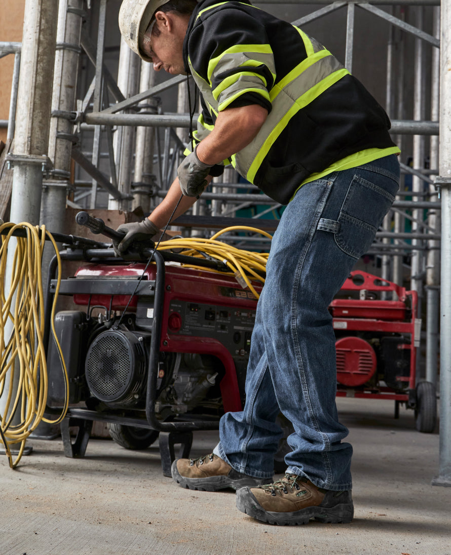 Men's Pittsburgh Energy 6 Waterproof Boot (Soft Toe)  |  Cascade Brown/Black - Image 9
